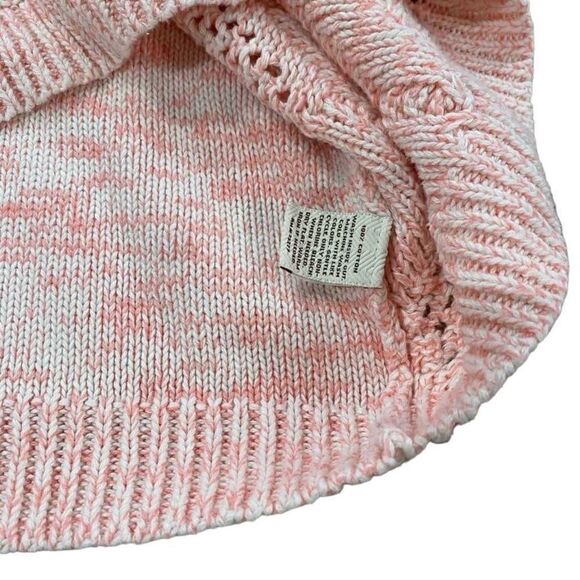 Sonoma Goods For Life Pink Marled Cable Knit Damask Pattern Sweater Size Large - Picture 12 of 12